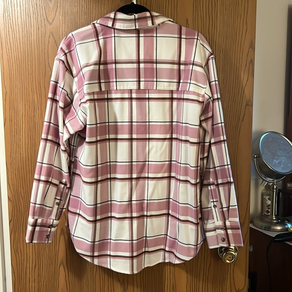 Abercrombie Oversized Flannel Button Down - image 3